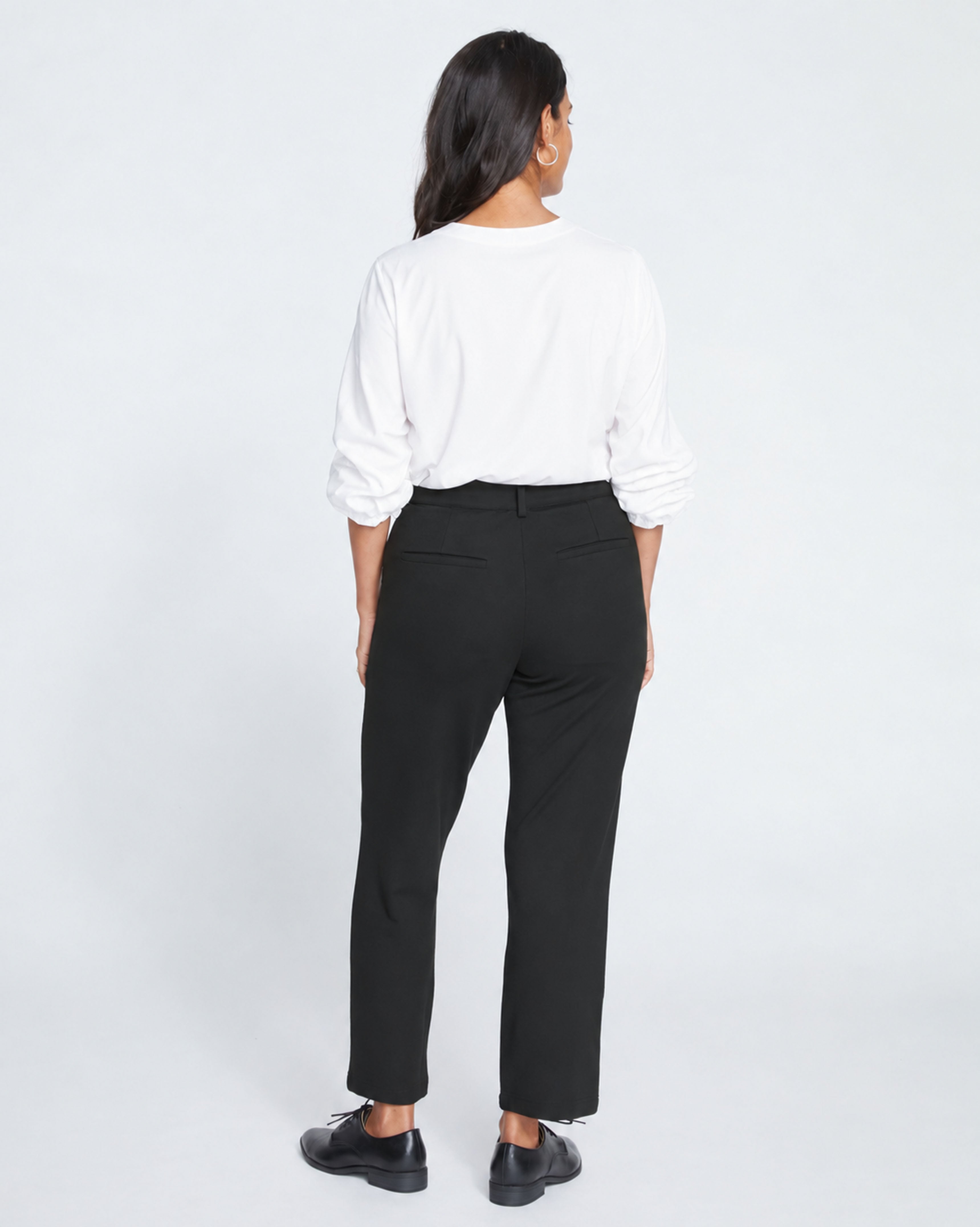 Cigarette Ponte Pants - Black