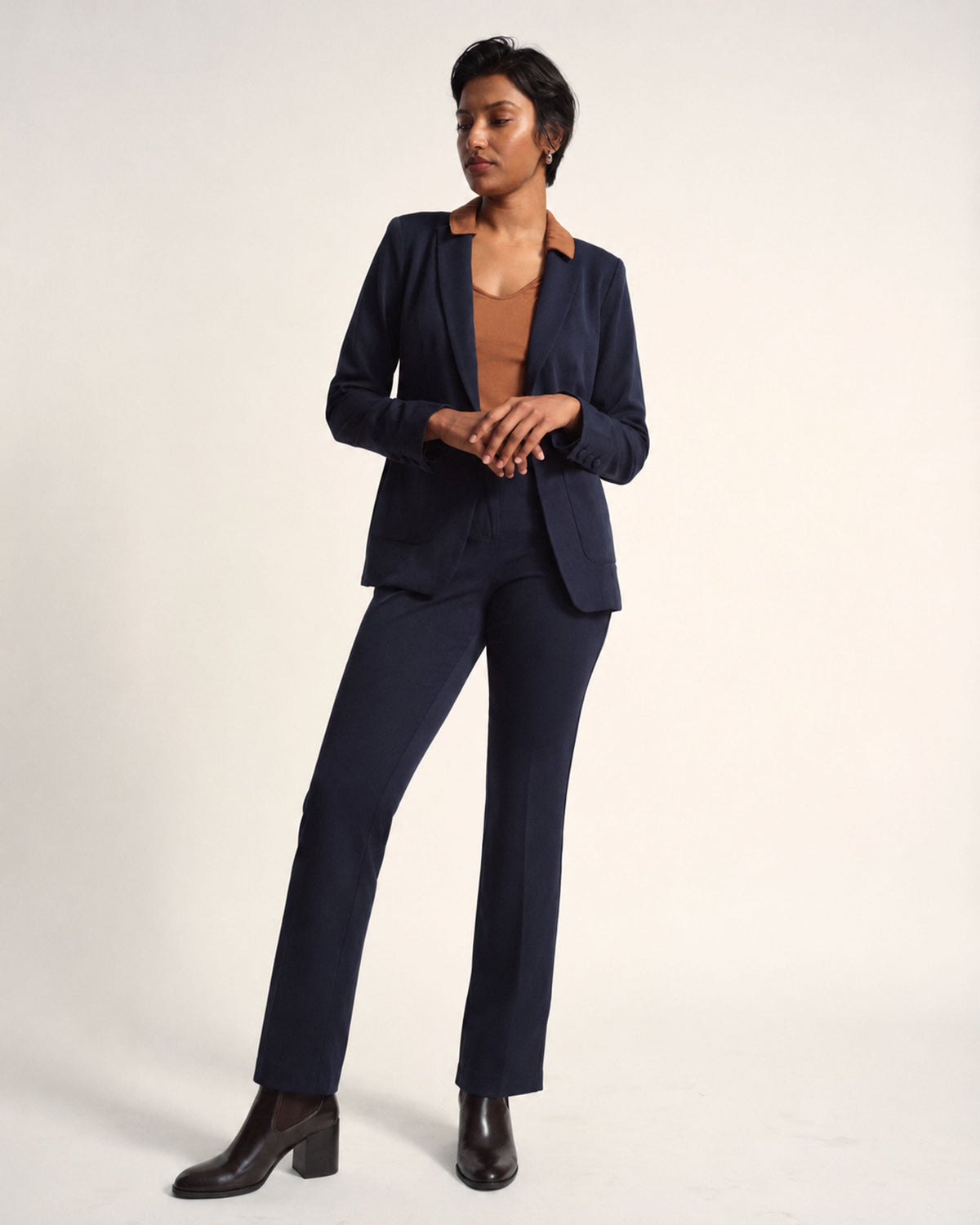 All Day Cigarette Pants - Navy
