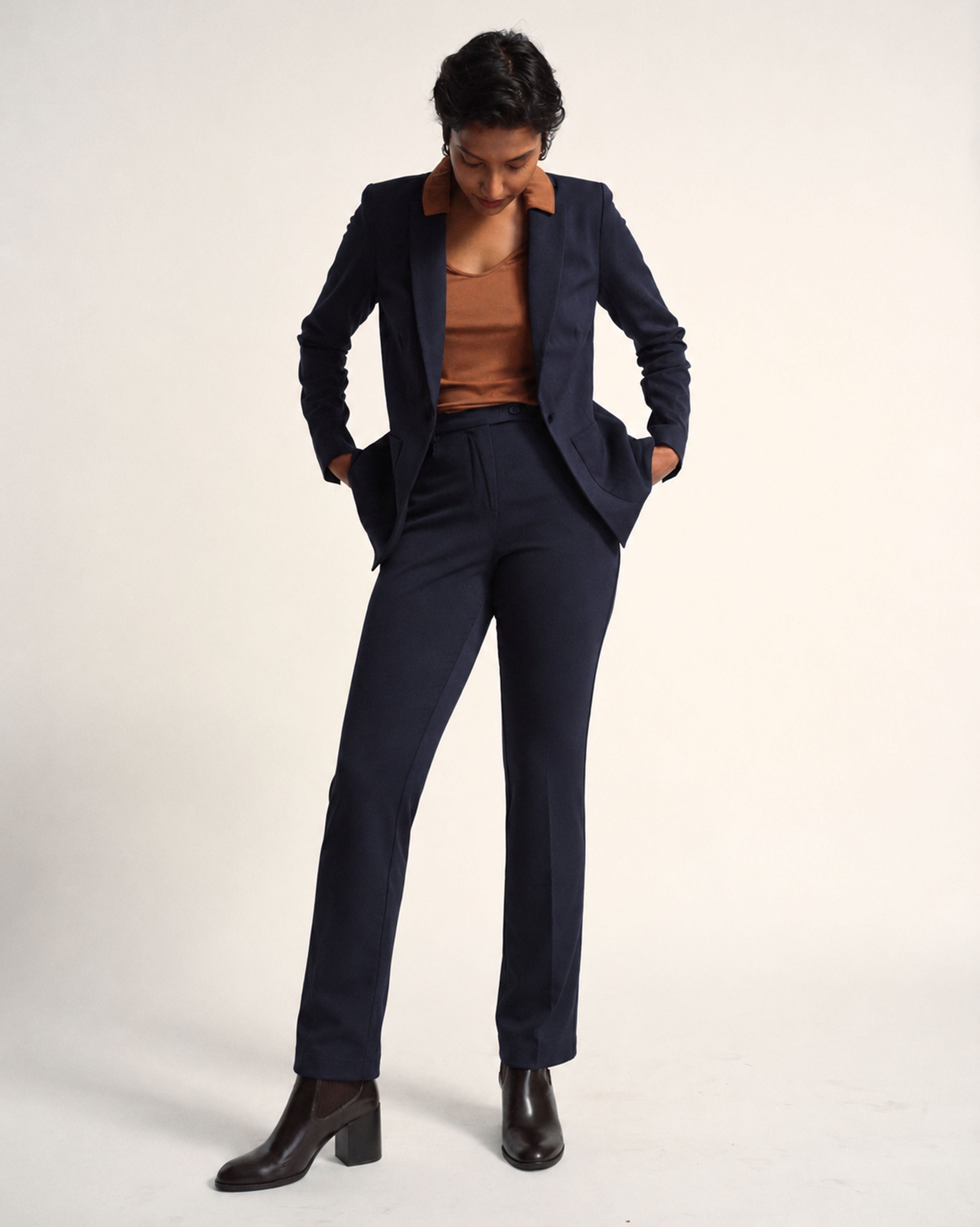 All Day Cigarette Pants - Navy