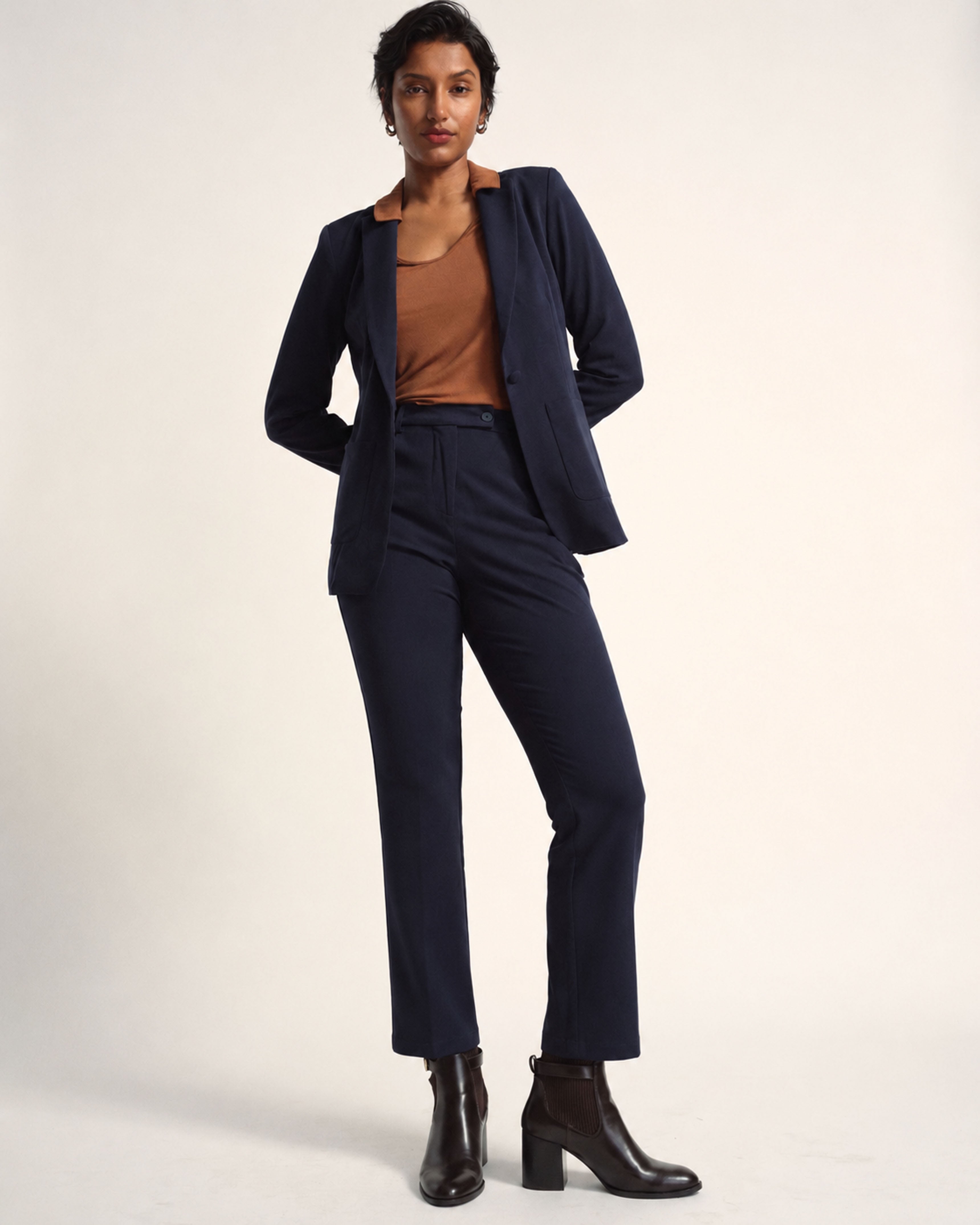 All Day Cigarette Pants - Navy