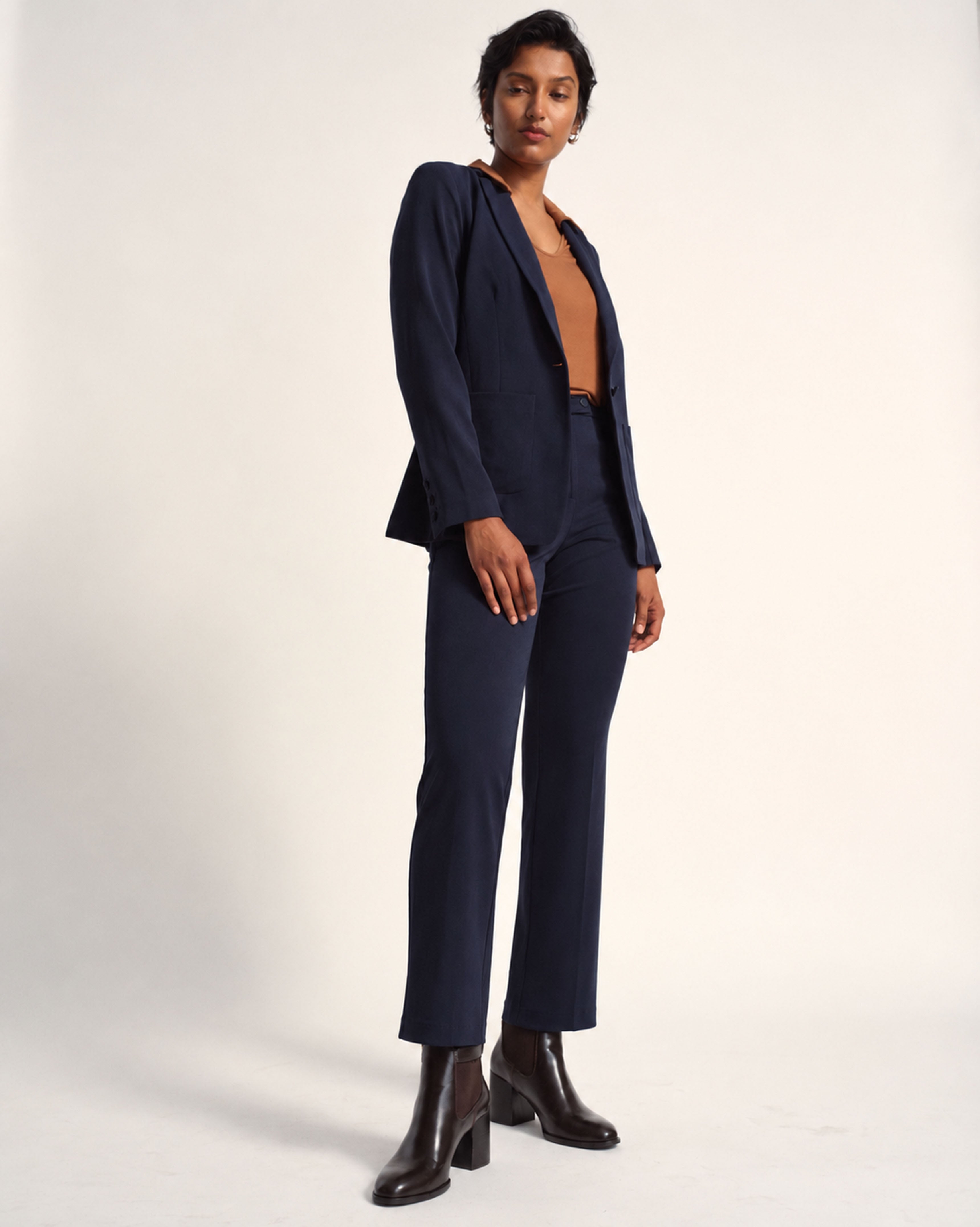All Day Cigarette Pants - Navy